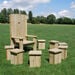 Freestanding Wood Story Circle 8x Stools and Chair  hi\-res