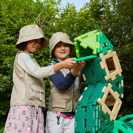 Polydron Dinosaur Recycled Construction Set 130pk  hi\-res