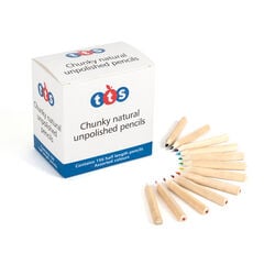 TTS Chunky Natural Triangular Colouring Pencils  TTS Chunky Natural Triangular Colouring Pencils  hi-res