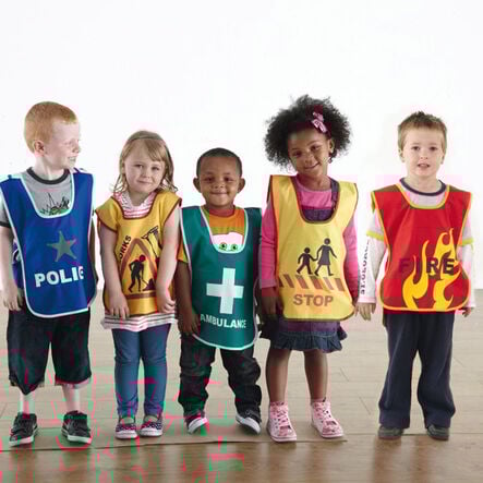 Traffic and Emergency Dress Up Tabards 5pk  hi\-res