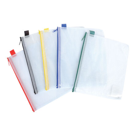 Flipfile Heavy Duty Mesh Zip Wallet Bags 5pk  hi\-res