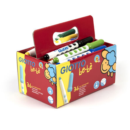 Giotto Be\-Be Super Fibre Tipped Pens Assorted 36pk  hi\-res