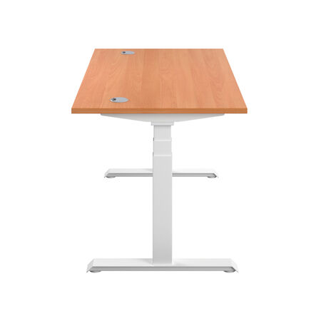 Height Adjustable Desk Beech  hi\-res