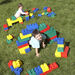 Jumbo Rainbow Building Bricks 84pk  hi\-res