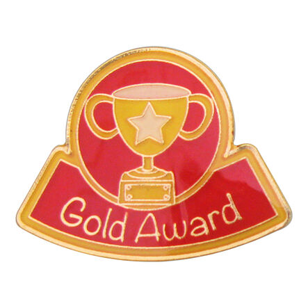 Enamel Gold Silver and Bronze Reward Pin Badges 30pk  hi\-res