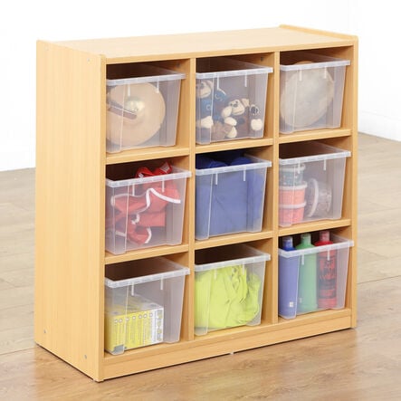 Open Storage Unit with Nine Large Compartments  hi\-res
