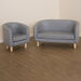 Geo Wipe Clean Antimicrobial Tub Seating Tub Sofa Grey  hi\-res