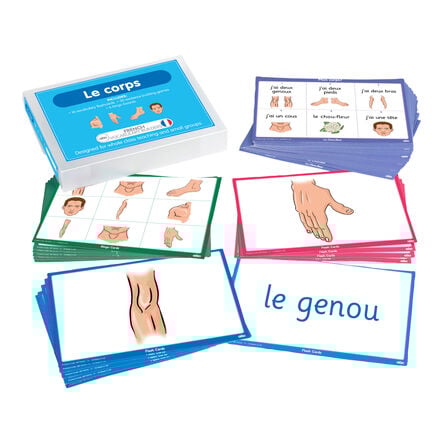 TTS French Body Parts Vocabulary Builder Activity Cards  hi\-res