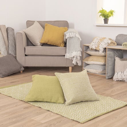 Small Eco Friendly Rug and Cushion Set  hi\-res