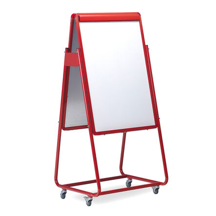 Mobile Magnetic Easel W\/ Flip Chart Holder  hi\-res