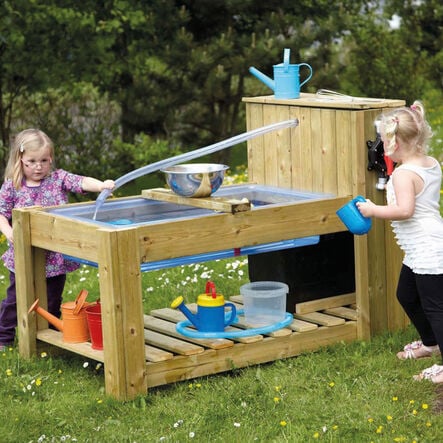 TTS Outdoor Wooden Water Pump Station H100 x W77 x D140cm  hi\-res