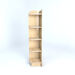 Left Hand Library End Bookcase In Maple  hi\-res