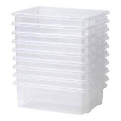 Clear Shallow Tubs 9pk  Clear Shallow Tubs 9pk  hi-res