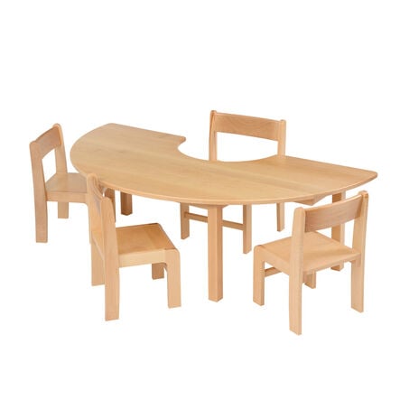 Teachers Beech Horseshoe Table  hi\-res