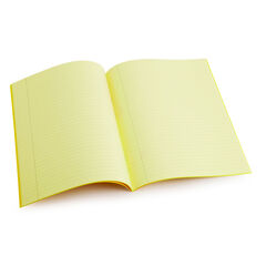 A4 Tinted Exercise Book 8mm Ruled Margin Yellow 48pg 10pk   A4 Tinted Exercise Book 8mm Ruled Margin Yellow 48pg 10pk   hi-res