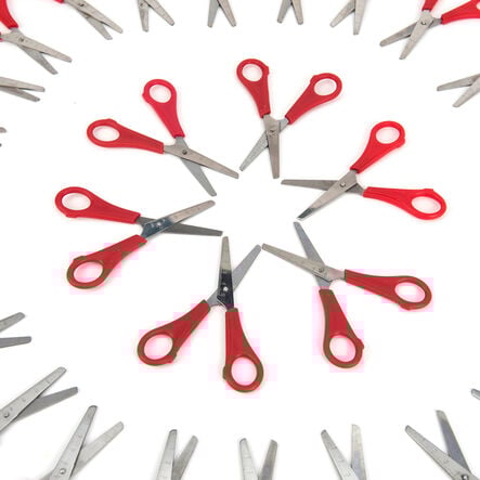 Right Handed 13cm Ruler Scissors 30pk  hi\-res