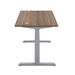 Height Adjustable Table Oak 1200x800x645 Silver Frame  hi\-res