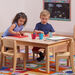 Millhouse Small Rectangular Table \x26 4 Beech Chairs  hi\-res