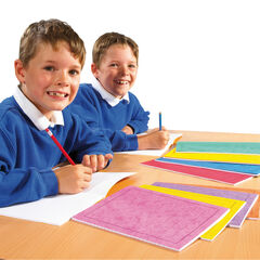 9''x7'' Exercise Book 8mm Ruled Margin 96pg 50pk  hi-res