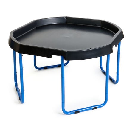 TTS Black Tuff Tray Table and Blue Stand Bundle  hi\-res