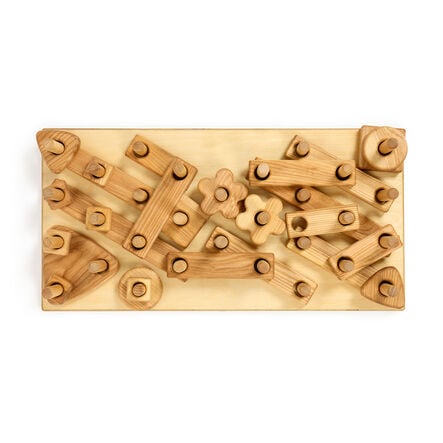 TTS Giant Wooden Stack \x26 Build Construction Set  hi\-res