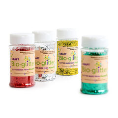 Bio-glitter Shaker Pots Assorted 40g 4pk  hi-res