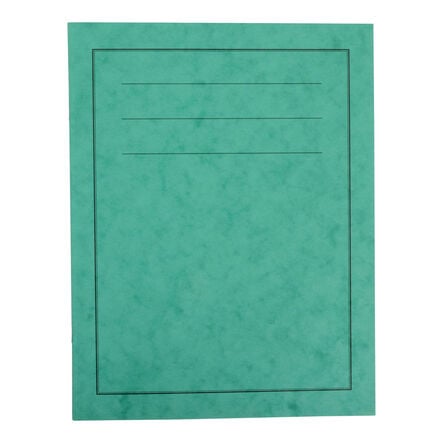 A4 Classic Ex Bk 40pg 50pk 1\/2 Plain 1\/2 15mm Ruled Green  hi\-res