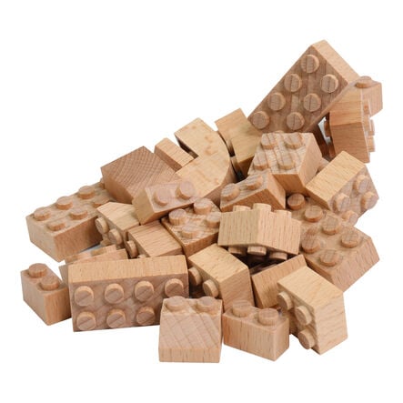 Wooden Construction Building Bricks 300pk  hi\-res