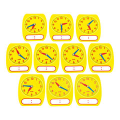 Write on Wipe Off Clock Dial 10pk  Write on Wipe Off Clock Dial 10pk  hi-res