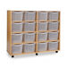 Mobile Tray Storage Unit With 16 Deep Trays  hi\-res