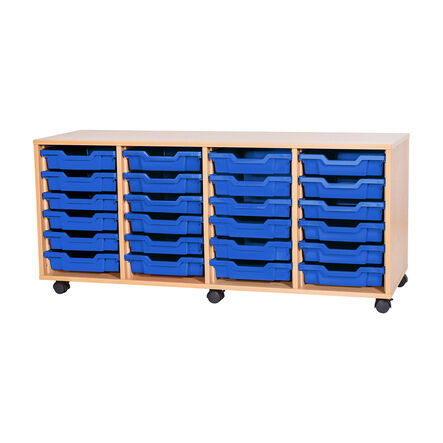 Mobile Quad Tray Storage Unit 24 Trays  hi\-res