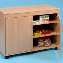 Small Beech Storage Cupboard H805 x W465 x L1010mm  Small Beech Storage Cupboard H805 x W465 x L1010mm  hi-res