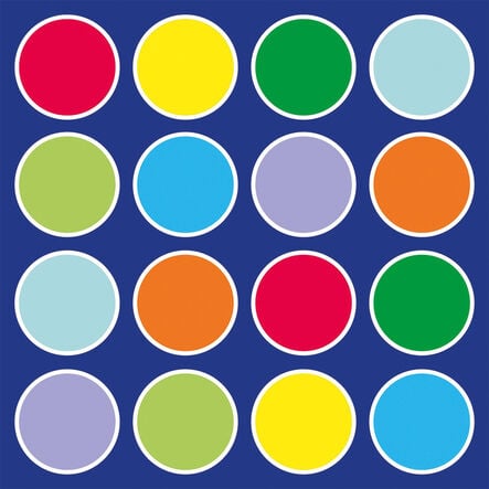 Rainbow Placement Floor Mat Circle  hi\-res