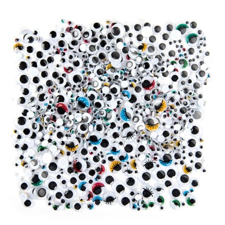 Wiggle Stick On Eyes Assorted 1000pk  hi\-res