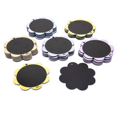 TTS Eco Outdoor Mini Daisy Hanging Chalkboards Assorted 30pk  TTS Eco Outdoor Mini Daisy Hanging Chalkboards Assorted 30pk  hi-res
