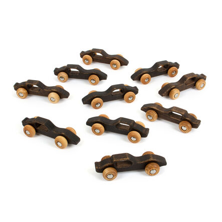 TTS Small World Outdoor Wooden Racing Cars 10pk  hi\-res