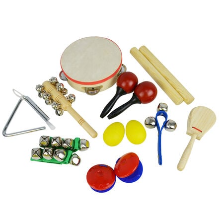 Handheld Childrens Percussion Set 10pk  hi\-res
