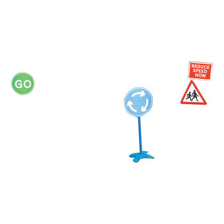Role Play Road Safety Traffic Signs Set 10pk  hi\-res