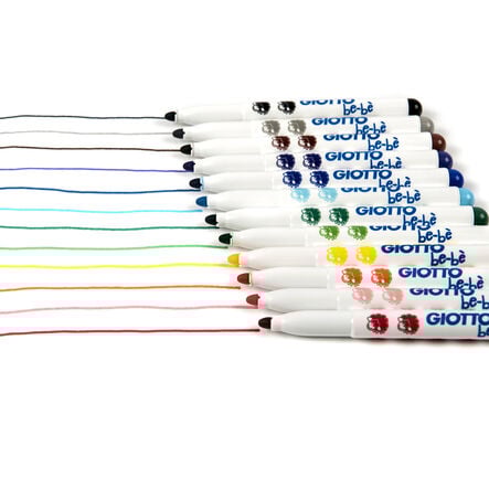 Giotto Be\-Be Super Fibre Tipped Pens Assorted 36pk  hi\-res