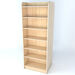 Double Sided Library Bookcase In Maple  hi\-res
