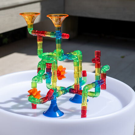 Translucent Rainbow Colour Water Pipes 74pk  hi\-res