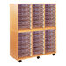 Crystal Clear Mobile Tray Unit with 32 Shallow Trays  hi\-res