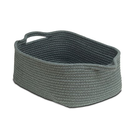 Shallow Rope Baskets Pack of 6 Dark Grey Dark Grey hi\-res