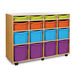 Mobile Tray Storage Unit W\/ 16 Mixed Size Trays  hi\-res