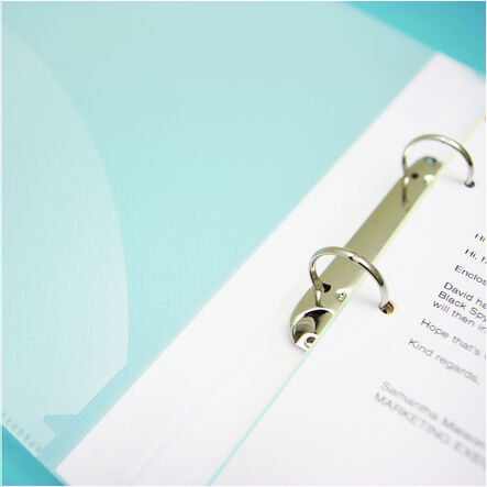 Rapesco Ring Binder A4 2\-Ring 25mm 10pk Clear  hi\-res