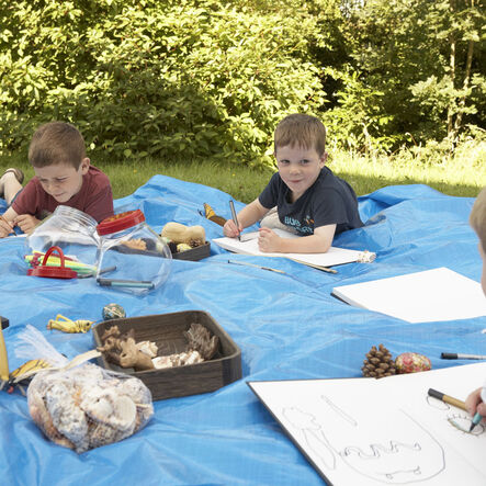 Messy Play Waterproof Tarpaulin Mats 3pk  hi\-res