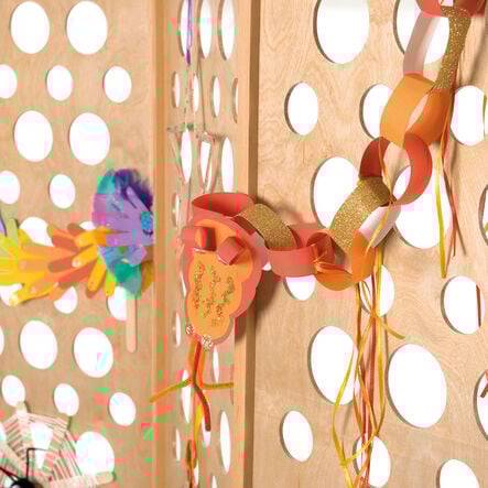 Large Natural Folding Room Divider  hi\-res