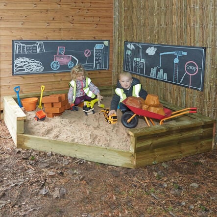 TTS Giant Outdoor Wooden Corner Sandpit  hi\-res