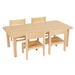 Essentials Table Rectangular Beech Top 530mm  hi\-res