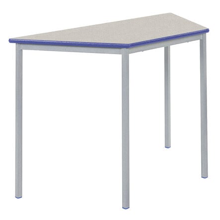 Fully Welded Tables Coloured Edge Trapezium  hi\-res